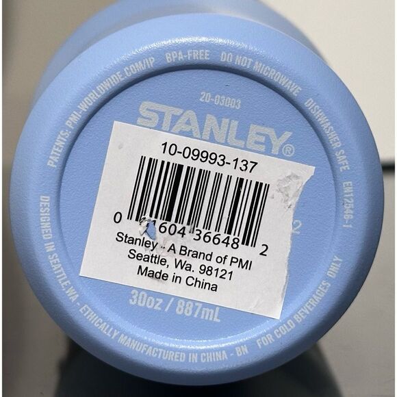 Stanley Ice Flow Flip Straw Tumbler 30oz,CORNFLOWER - Picture 4 of 4